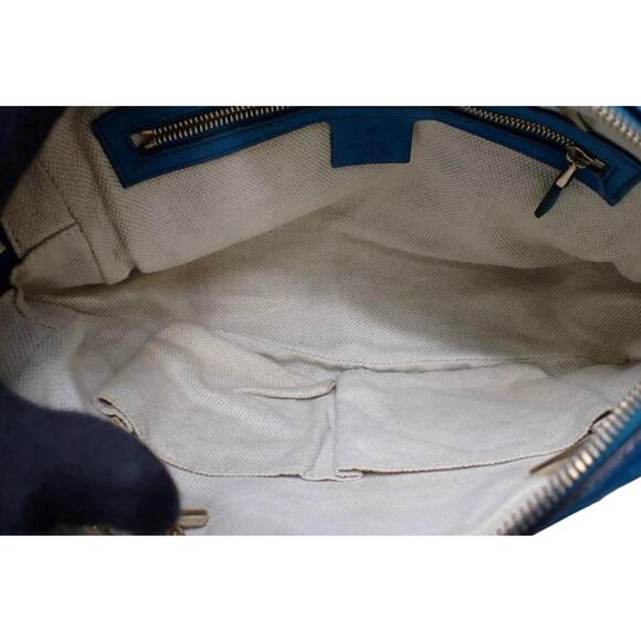 Gucci Blue Leather Handbag - Picture 4 of 4